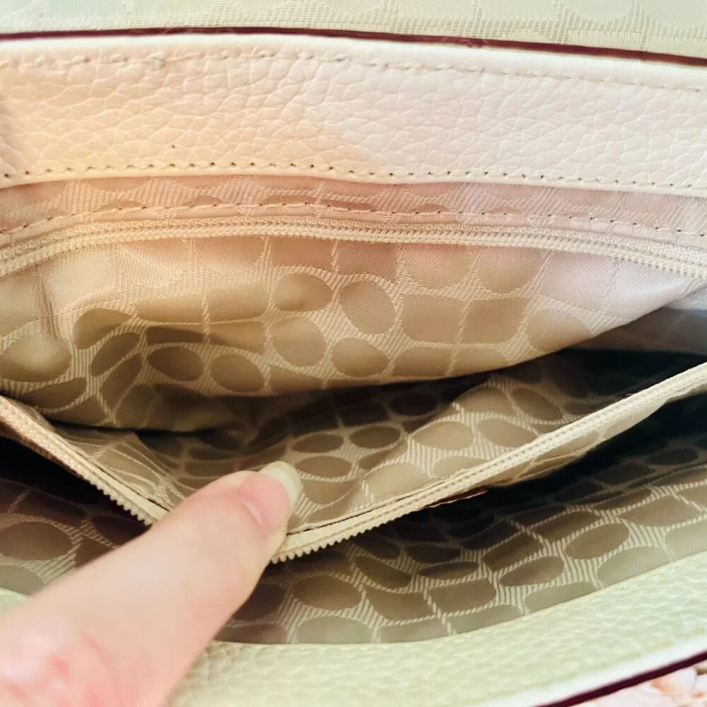 Kate Spade ♠ Vintage Cream Leather Handbag – Winter White - Picture 4 of 9